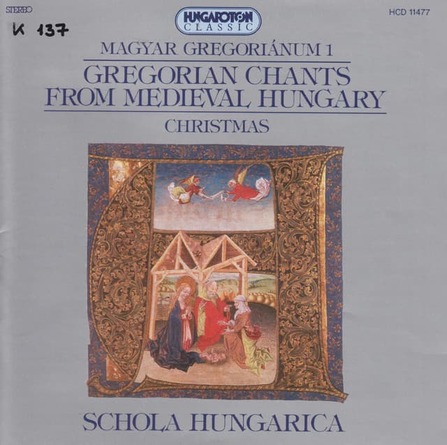 Gregorian Chants From Medieval Hungary, Vol. 1 - Christmas cover art