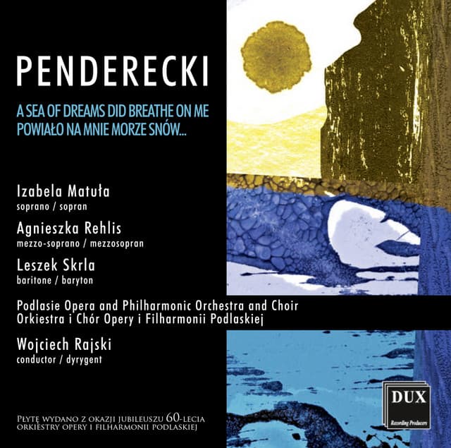 Penderecki: Powialo na mnie morze snów... cover art