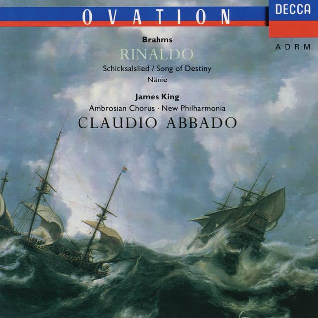 Brahms: Rinaldo, Schicksalslied & Nänie cover art