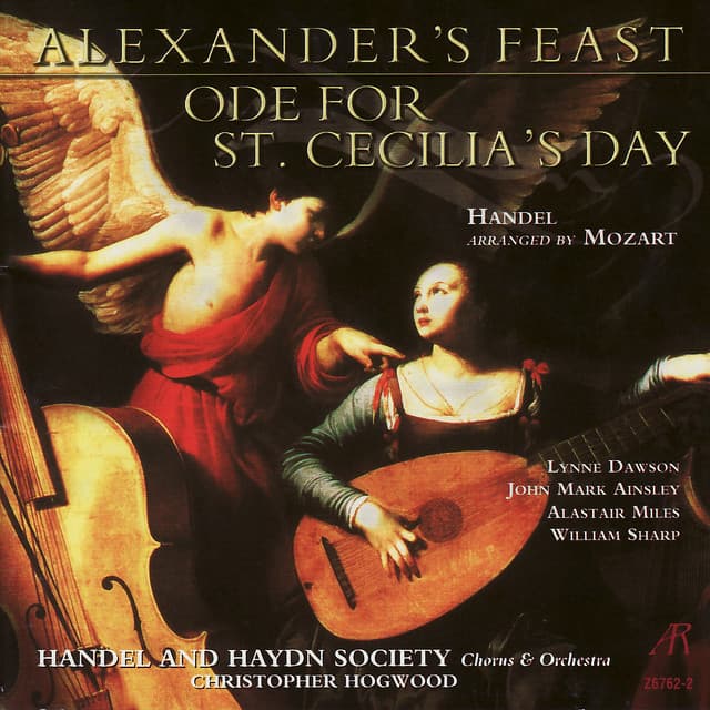 Handel arr. Mozart: Alexander's Feast, Ode for St. Cecilia's Day cover art