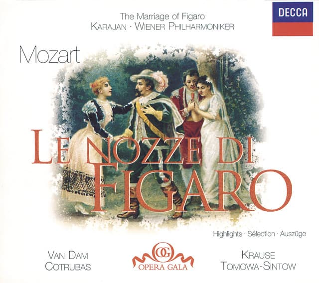 Mozart: Le nozze di Figaro (Highlights) cover art