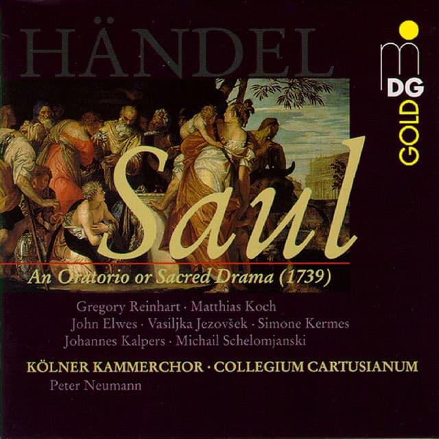 Saul, HWV 53: Act One "The Youth Inspir'd by Thee" cover art