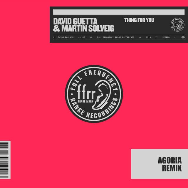Thing for You - Agoria Remix cover art
