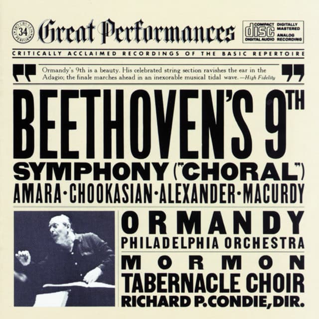 Symphony No. 9 in D Minor, Op. 125 "Choral": IV. Finale. Presto - Allegro assai cover art