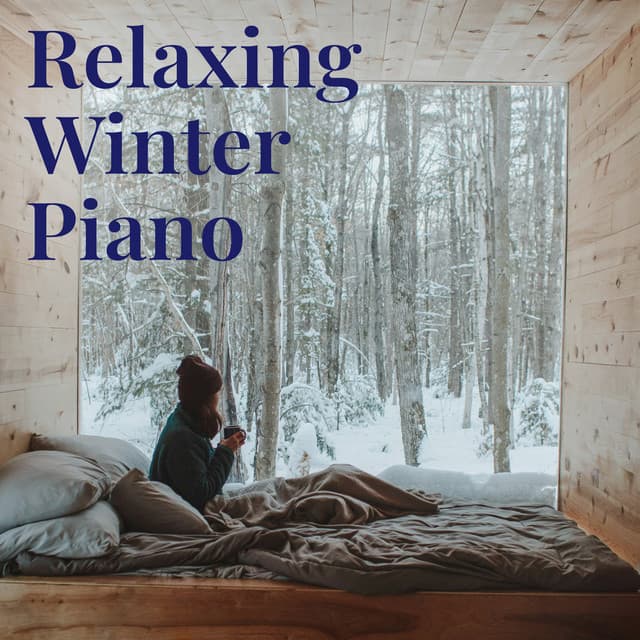 100 Relaxing Winter Piano Moods cover art
