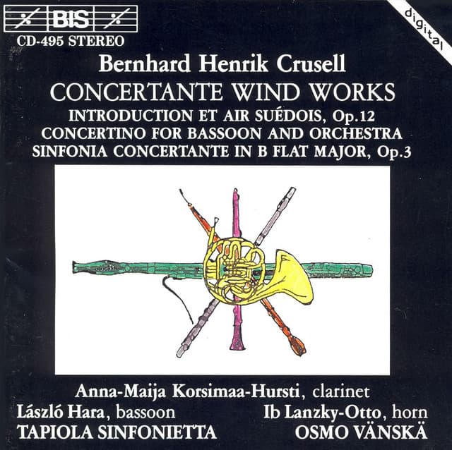 Crusell: Concertante / Bassoon Concertino / Introduction and Swedish Air cover art