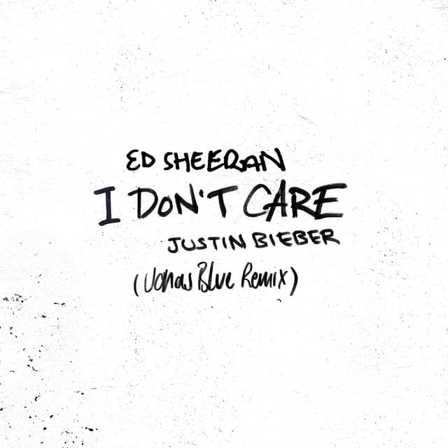 I Don't Care (with Justin Bieber) - Jonas Blue Remix cover art