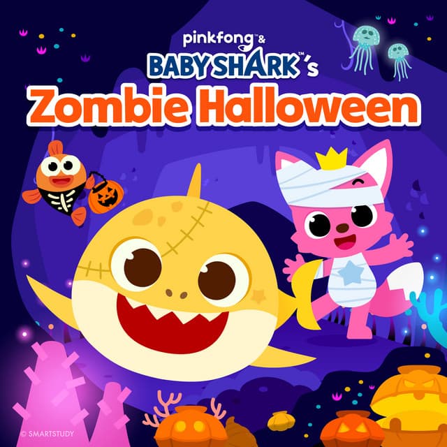 Pinkfong & Baby Shark's Zombie Halloween cover art
