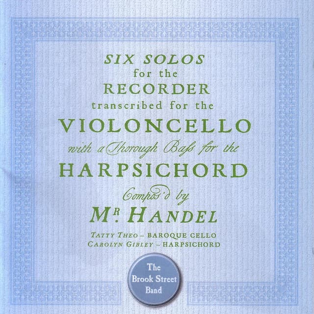Sonata in A Minor HWV 367a, Op. 1, No. 9 'Fitzwilliam': II. Vivace cover art