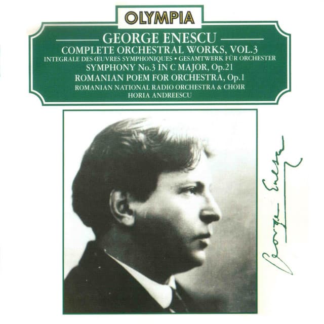 Romanian Poem for Orchestra, Op. 1 cover art