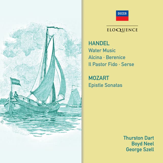 Handel: Water Music; Mozart: Epistle Sonatas cover art