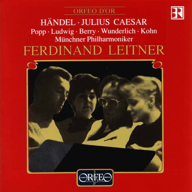 Handel: Giulio Cesare in Egitto, HWV 17 (Sung in German) cover art
