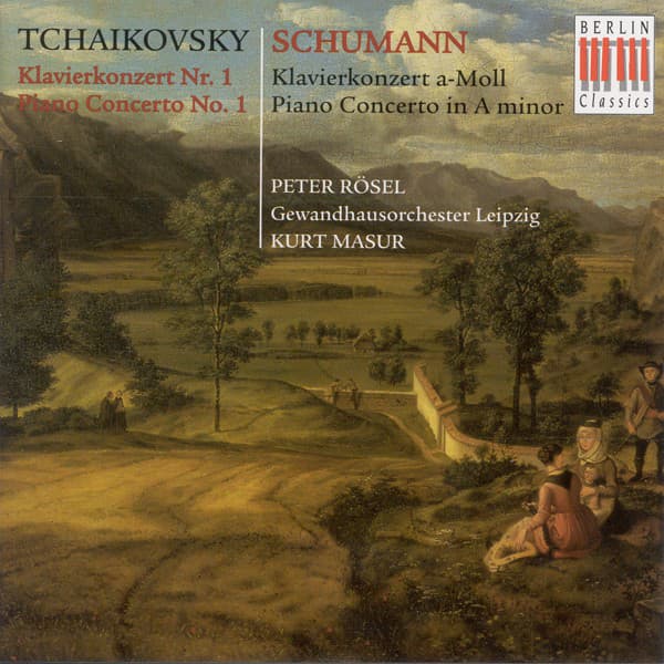 Peter Iljitsch Tschaikowsky / Robert Schumann: Piano Concertos (Rosel, Leipzig Gewandhaus, Masur) cover art