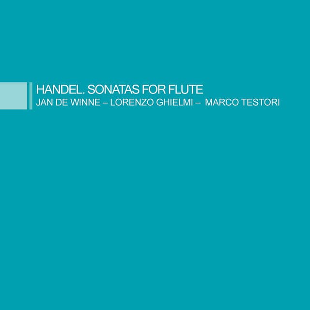 Handel. Sonatas for flute and basso continuo cover art