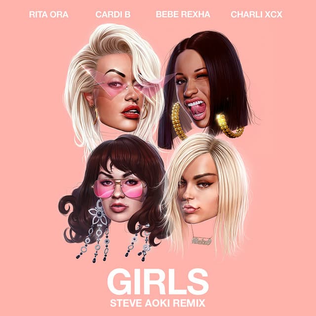 Girls (feat. Cardi B, Bebe Rexha & Charli XCX) - Steve Aoki Remix cover art
