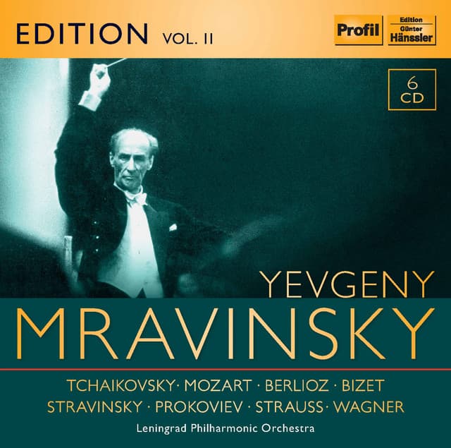 Evgeny Mravinsky Edition, Vol. 2: Tchaikovsky, Mozart, Berlioz, Stravinsky & R. Strauss cover art