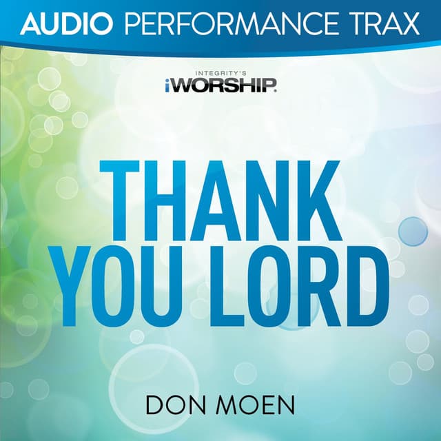 Thank You Lord - Live cover art