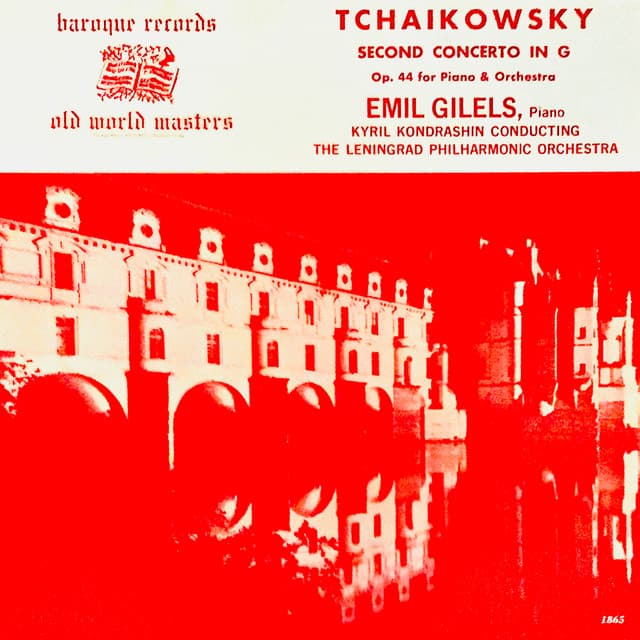 Tchaikowsky Second Concerto In G Op. 44 For Piano & Orchestra cover art
