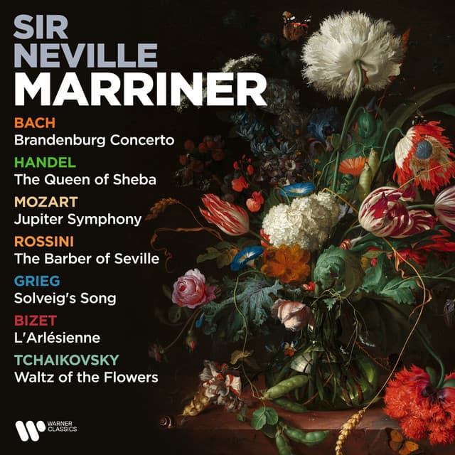 Handel: The Queen of Sheba - Bach: Brandenburg Concerto - Mozart: Jupiter Symphony - Rossini: The Barber of Seville - Grieg: Solveig's Song - Bizet: L'Arlésienne - Tchaikovsky: Waltz of the Flowers cover art