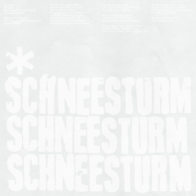 schneesturm cover art