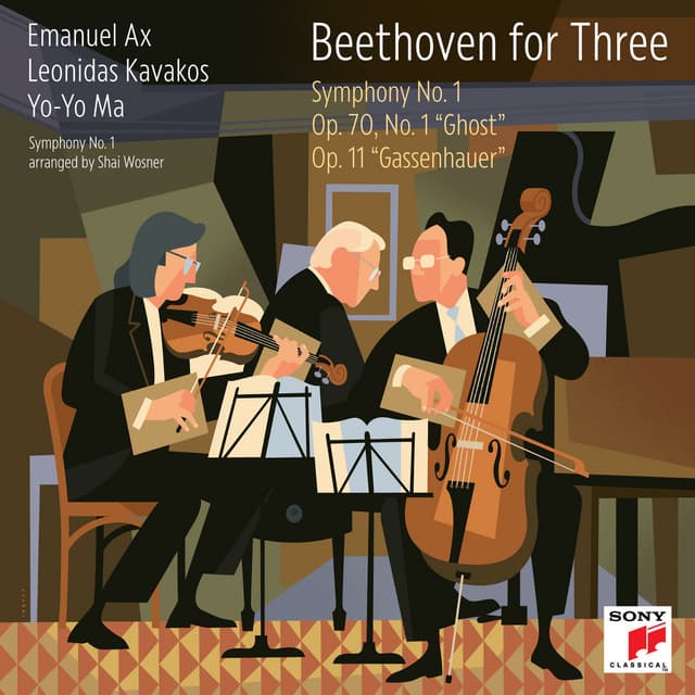 Beethoven for Three: Symphony No. 1 / Op. 70, No. 1 "Ghost" / Op. 11 "Gassenhauer" cover art