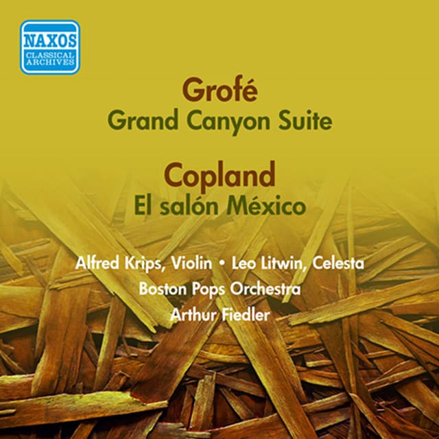 Grofe, F.: Grand Canyon Suite / Copland, A.: El Salon Mexico (Fiedler) (1955) cover art