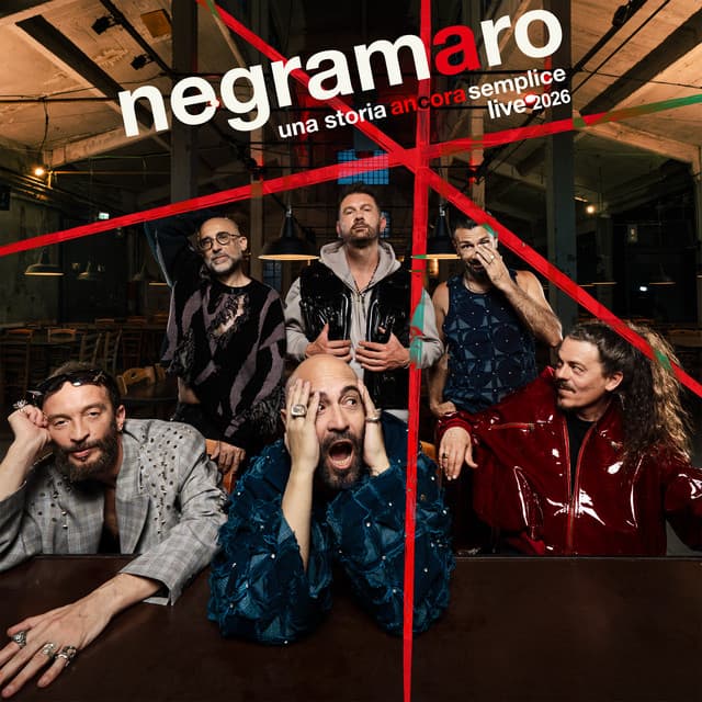 Negramaro - Una storia ancora semplice Live 2026 Setlist cover art