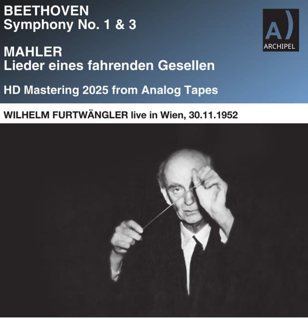 Furtwängler in Vienna Beethoven / Mahler complete concerto 30.11.1952 (Live) cover art