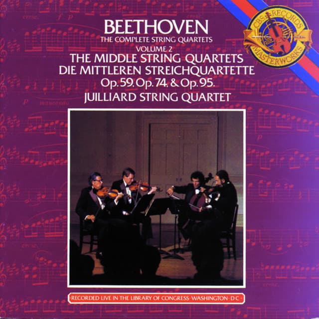 Beethoven: The Middle String Quartets cover art
