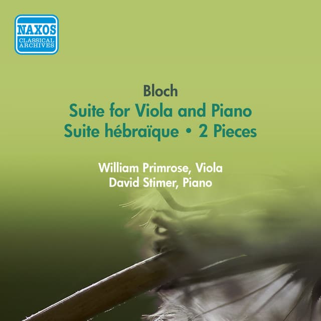 Suite for Viola and Piano: III. Lento cover art