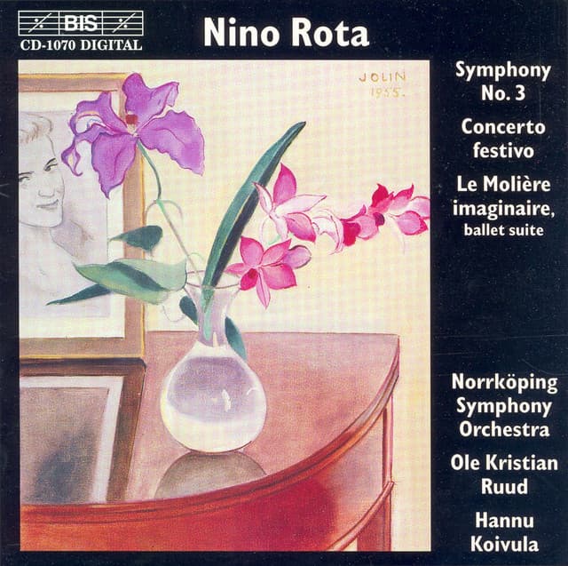 Rota: Symphony No. 3 / Concerto Festivo / Le Moliere Imaginaire - Ballet Suite cover art