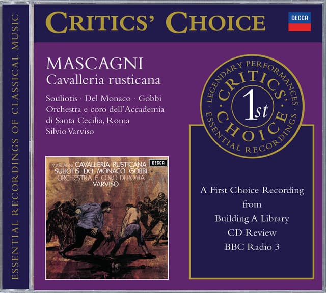 Cavalleria rusticana: Intermezzo sinfonico cover art