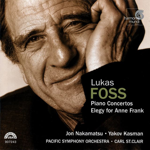 Lukas Foss: Piano Concertos, Elegy for Anne Frank cover art