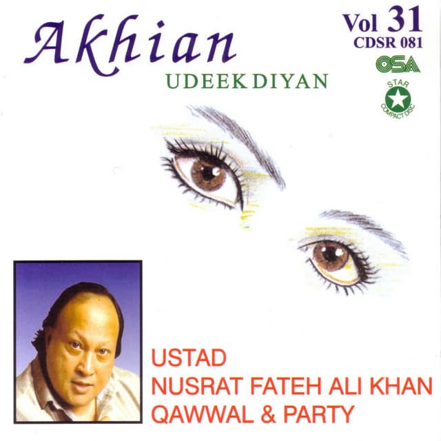 Akhian Udeek Diyan - Live cover art