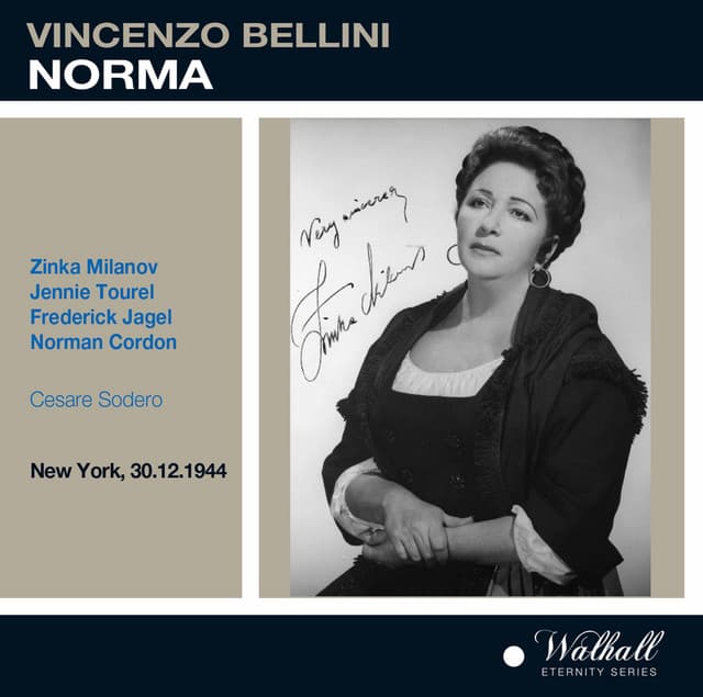 Norma with Zinka Milanov live MET 1944 cover art